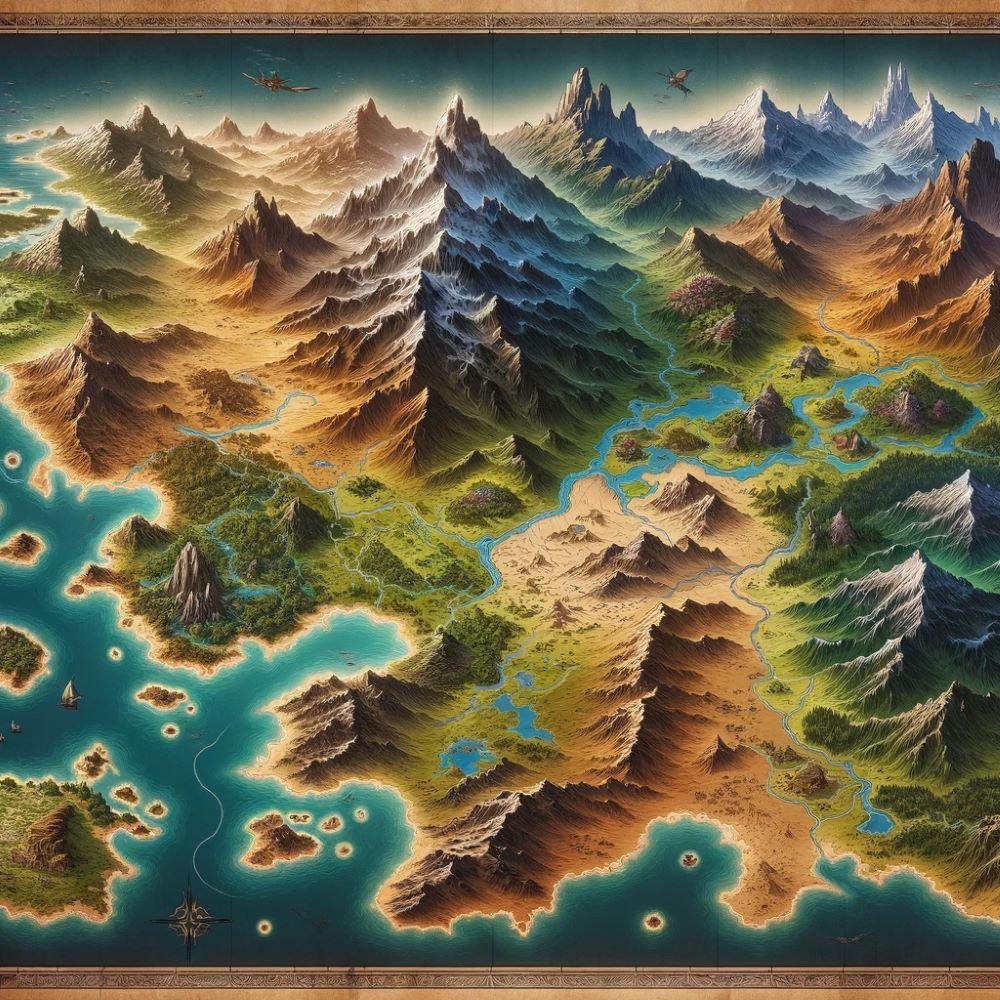 High Fantasy Maps: Crafting Worlds for Immersion